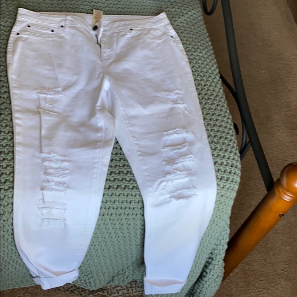 White jeans
